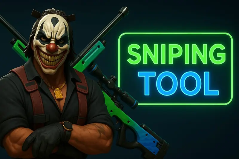 FragStash Sniping Tool neon banner